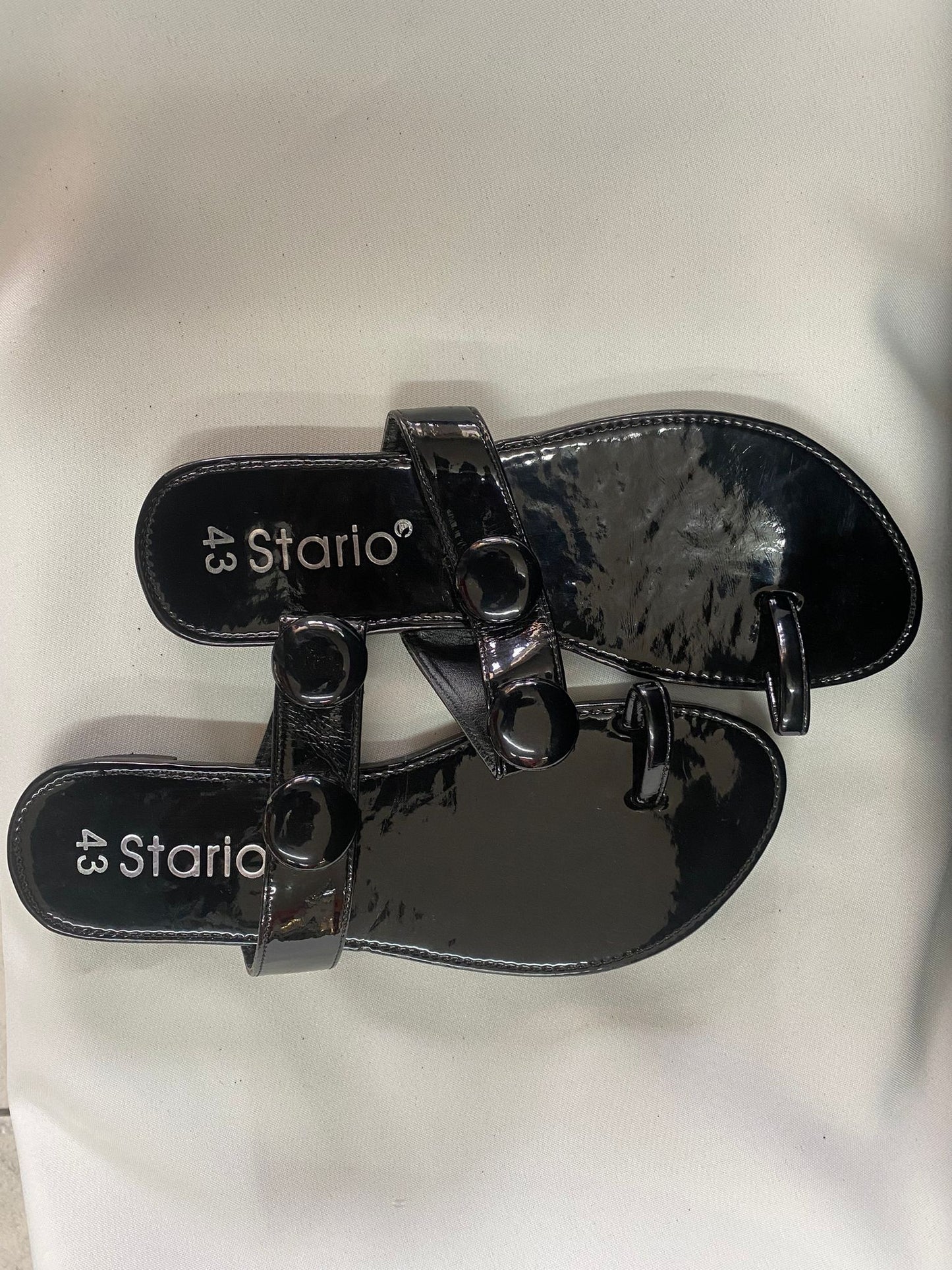 Ladies Black Slippers size 8